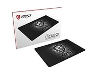 MSI Gaming Ultra-Smooth Low-Friction Textile Surface Non-Slip Natural Rubber Base 5mm Thick Gaming Mouse Pad (Agility GD20)