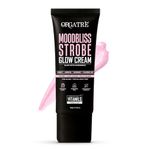 Orgatre Strobe Glow Cream for Instant Face Radiance | Primer Highlighter Moisturizer with Vitamin C, Almond Oil, Niacinamide & Hyaluronic Acid | Makeup Base for Oily Acne-Prone Skin | Pink Shade | 30g