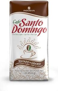 Café Santo Domingo, 16 oz Bag, Whole Bean Coffee, Medium Roast - Product from the Dominican Republic (Pack of 1)