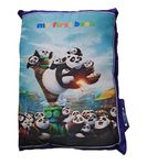 P SQUARE 2 Peace Learning Pillow Cushion Book for Kids(Panda Blue)