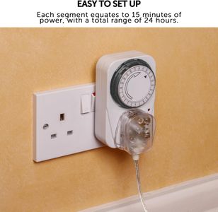 Defender 24-Hour Timer Plug – Programmable Power Socket