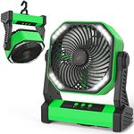 Camping Fan with LED Lantern, 20000