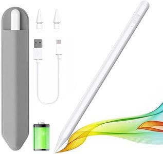 Stylus Pen for iPad 2018-2024 with Palm Rejection, Apple Pencil for Apple iPad 10th/9th/8th/7th/6th Gen, iPad Pro 11/12.9 inch, New iPad Air 2024 11&13-inch(M2) /5th/4th/3th Gen, iPad Mini 6th/5th Gen