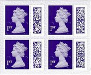 1st Class Stamps (4 Pack Book) | QR Barcoded Self Adhesive | Postage Stamps for Standard Mail