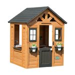 Backyard Discovery Sweetwater Playhouse - 100% Cedar Build Complete with Half-door, Snack Window, Play Sink, Stove and Cordless Phone with Easy Assembly and Step-by-Step Instructions