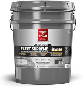 Triax Fleet Supreme 15W-40 API CK-4 Full Synthetic Diesel Engine Oil | Friction Optimized and Boosted with Molybdenum & Nano-Boron | Superb Powerstroke Performance (5 Gallon Pail)