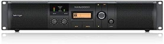 Behringer NX6000D Ultra-Lightweight 6000 Watt Class-D Power Amplifier with DSP Control and SmartSense Loudspeaker Impedance Compensation, Pc compatible only