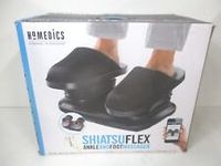 HoMedics Black Shiatsu Flex Ankle & Foot Massager with Heat and Deep Kneading 