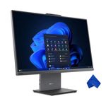 Lenovo ThinkCentre Neo 55a Gen 6 23.8" FHD All-in-One Desktop – AMD Ryzen 5 220, 8GB RAM, 256GB SSD, Windows 11 Pro, Newest Model (with Microfiber Cloth) – Luna Grey (13F9CTO1WWCA1)