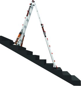 Little Giant Conquest 6-Tread Ladder – Lightweight Folding Step Ladder