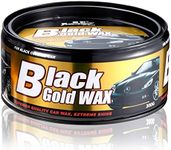 Black Gold Car Wax Polish Car Care Repair Scratch Remover Cleaning and Glazing Polishing Wax Solid for Cars 300g with Free Waxing Sponge