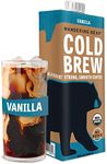 WANDERING BEAR COFFEE Organic Vanilla Cold Brew Coffee, 32 FZ