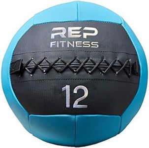 REP Weighted Slam Balls for Home Gym Fitness | 12 lb Soft Textured Medicine Ball Sizes | Heavy Sand-Filled Workout Weights for Strength, Core Training, Crossfit, Conditioning & Slam Ball Exercises