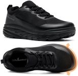 OrthoComfoot Men Extra Wide Orthopedic Running Sneakers, Slip Resistant Support Footwear for Bunions & Ankle Discomfort,Black Size 9.5