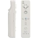 JJN Wii Remote Controller, Wii Controllers, Replacement Remote Game Controller for Nintendo Wii/Wii U, with Silicone Case and Wrist Strap (White)