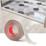 Art3d Self Adhesive Vinyl Floor Transition Strip,Laminate Floor Strip Floor Flat Divider Strip for Joining Floor Gaps,Carpet Threshold Transition,Floor Tiles（10 FT, 1.57in, White-Washed）