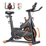 2025 Toputure Exercise Bike, Fitness Equipment with LCD Display, Spin Bike with App 0-100% Magnetic Resistance for Home Use, Ultra-Quiet 15kg Flywheel, 350lbs Weight Capacity