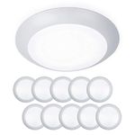 WAC Lighting FM-306-930-WT-10 Disc 6in Energy Star Flush Mount & Retrofit Kit 3000K in White (Pack of 10) LED Light Fixture, 10 Pack, Piece