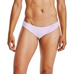 Under Armour Womens Printed Thong Underwear 3 Pack Crystal Lilac (570)/Polar Purple, X-Large