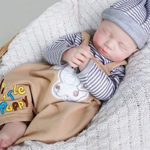 Lifelike Reborn Baby Dolls Boy - 18-Inch Baby Soft Body Realistic-Newborn Baby Doll Full Silicone Baby Dolls with Toy & Gift Box for Kids