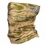 Fish Monkey Performance Face Guard (Green Water Camo, One Size)