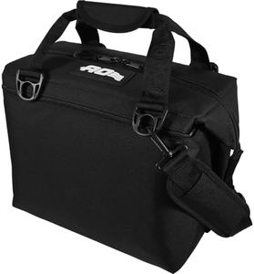 AO Coolers Canvas Soft Cooler with High-Density Insulation, Black, 12-Can