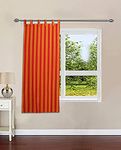 nissi Cotton Window Curtains || Pack of 1|| (RED Orange)