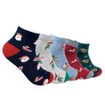 Mint & Oak Ankle Length Men Socks, Christmas Gift Quirky Socks For Friends, Cute Funky Socks For Men & Women, Xmas Secret Santa Gift. (Cheerful Christmas)