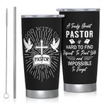 Pastor Appreciation Gifts, Pastor Gifts For Men, Gifts For Pastor Steel Tumbler 20oz With Lid, Christian Gifts For Men Religious, Pastor Appreciation Day Gift, Pastor Gifts for Birthday Christmas