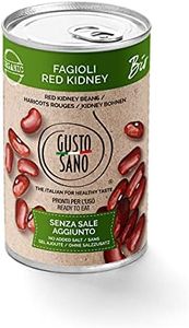 GUSTO SANO FAGIOLI RED KIDNEY BIO GIA’ PRONTI. Senza Sale Aggiunto. Fagioli in scatola lessati e reidratati NON OGM. Comoda scorta da 6 confezioni x 400 gr.6 Pacchi X 400 Gr