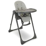 My Babiie MBHC9 Highchair from Birth – Newborn to 3 Years (15kg), Adjustable, 5 Recline Positions, 7 Height Settings, Removable Tray, Padded Seat, Foldable, Chair for Baby & Toddler – Grey