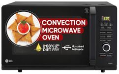 LG 32 L Convection Healthy Microwave Oven (MC3286BLU, Black, Diet Fry & Motorized Rotisserie)