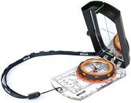 Silva Ranger 2.0 Advanced Compass with Mirror, Slope Card, and Distance Lanyard, Orange