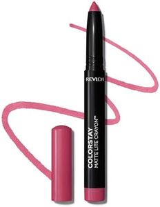 Revlon ColorStay Matte Lite Crayon Pintalabios acabado mate de color itenso a prueba de manchas Gama Rosas Tono 006 Lift Off