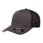 Flexfit Mesh Fitted 2-Tone Cap, Charcoal/Black, One Size