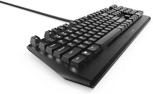 Alienware - AW310K Mechanical Gaming Keyboard AW310K: Cherry MX Red Switches - Nkro - Per-Key White LED - USB Passthrough & Media Control - 5 Onboard Profiles Black