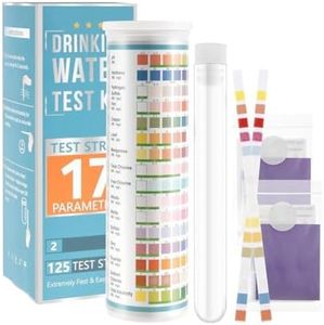 17 in 1 Water Testing Kits For Drinking Water,125Strips Drinking Water Test Tap with and and Tube Kit Well Wate