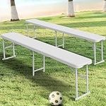 YITAHOME 2 Pack 6FT Folding Bench, 