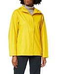 Helly Hansen Women's Moss Hooded Fully Waterproof Windproof Raincoat Jacket, 344 Essential Yellow, Large