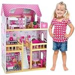 3 Storey Large Mansion Kids Wooden 