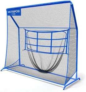 Baseball Softball Net with Blocking System, 7x7ft Cage Net with Strike Zone