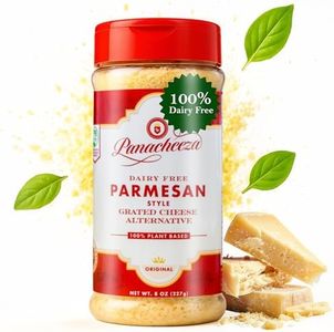 Panacheeza Plant Based Grated Parmesan Style Original - Vegan, with Bold Flavor for Pastas, Pizzas, Vegetables, Salads, and more - Shelf Stable - 8oz