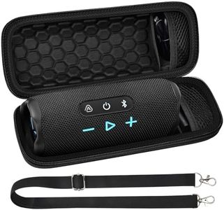 Case for JBL FLIP 7/6/ 5 Waterproof and Drop-Proof Bluetooth Speaker, Wireless Speaker Travel Carrying Bag with Handle and Detachable Shoulder Strap (Box Only) (Black)