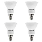 VINSUN - Pack of 4, LED E14 Light Bulb 5W - 40W Light Bulbs - Warm White 2900K, 400lm, 230V LED E14 SES Spotlight