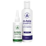 M-FOLIA Psoriasis Hair Care Treatment Set containing our Shampoo and Scalp Oil both specially formulated to treat the scalp for symptoms of psoriasis and eczema using a special blend of Essential Oils