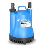 1676 GPH Submersible Water Pump 1/4 HP Utility Pump, Electric Water Pump Thermoplastic Sump Pump Portable for Basement Pool Draining Hot Tubs Garden Pond with 25ft Long Power Cord