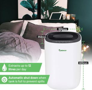 Meaco MeacoDry Dehumidifier – Black, Compact Home Moisture Removal