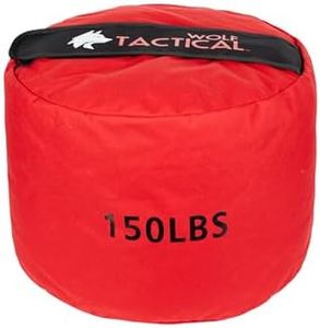 WOLF TACTICAL Sandbag Workout Bag Sand Bags for Weight Training Workout Sandbag Fitness Sand Bag (150 LB (Red))