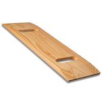 DMI Transfer Board and Slide Board made of Heavy-Duty Wood for Patient, Senior and Handicap Move Assist and Slide Transfers, Holds up to 735 Pounds, 2 Cut Out Handle, 32 x 10 x 1