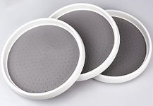 BEAUGIREW 3 Pack Non Skid Lazy Susan Turntable Display Stand 10 Inch Pantry Cabinet Turntable with 360 Degree Rotating for Kitchen Pantry Refrigerator Bathroom Countertop